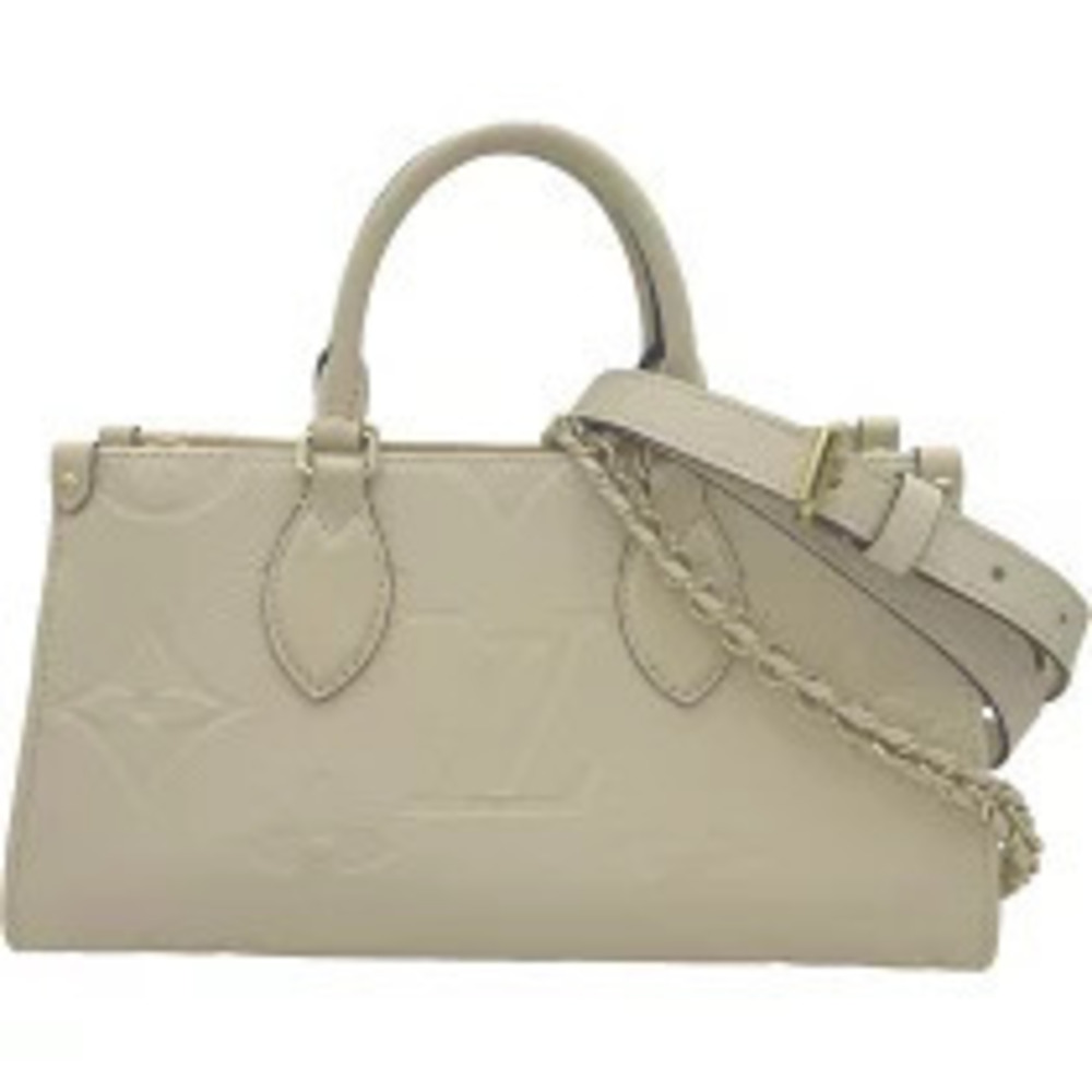 Louis Vuitton On The Go EW Cream Empreinte Shoulder Bag